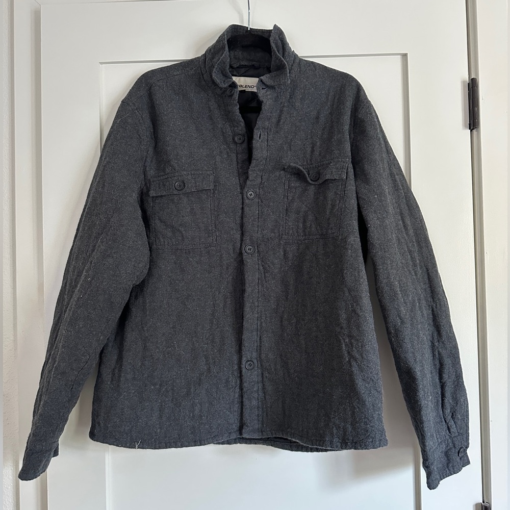 Dark Grey Blend XL Quilted Jacket